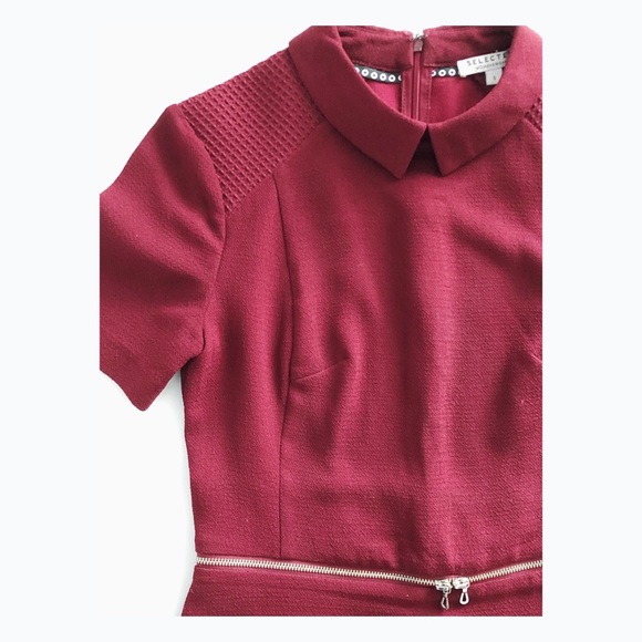 Mini Burgundy Dress. - Picture 2 of 6